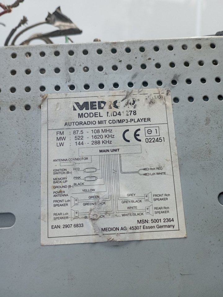 Medion Siyah Oto Müzik Sistemi - Görsel 3