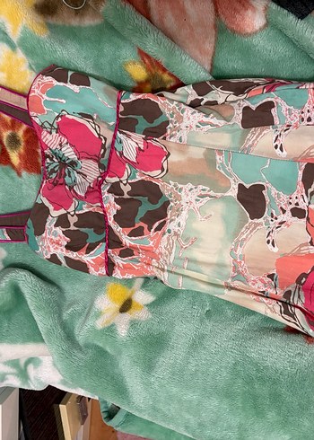 Kadın Çok Renkli midi elbise - Görsel 2