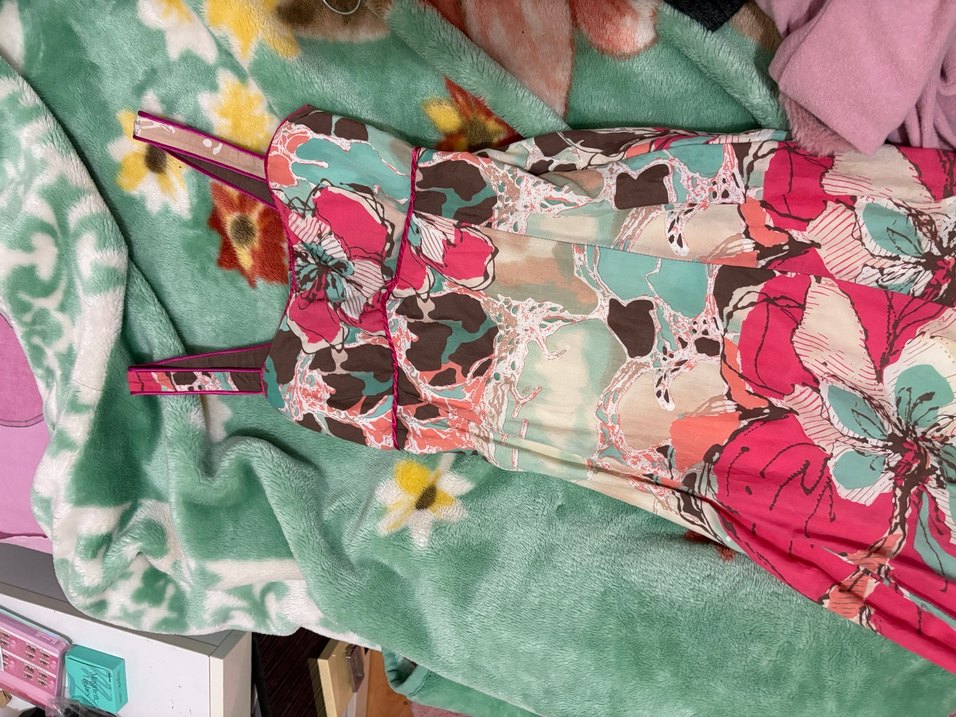 Kadın Çok Renkli midi elbise - Görsel 2