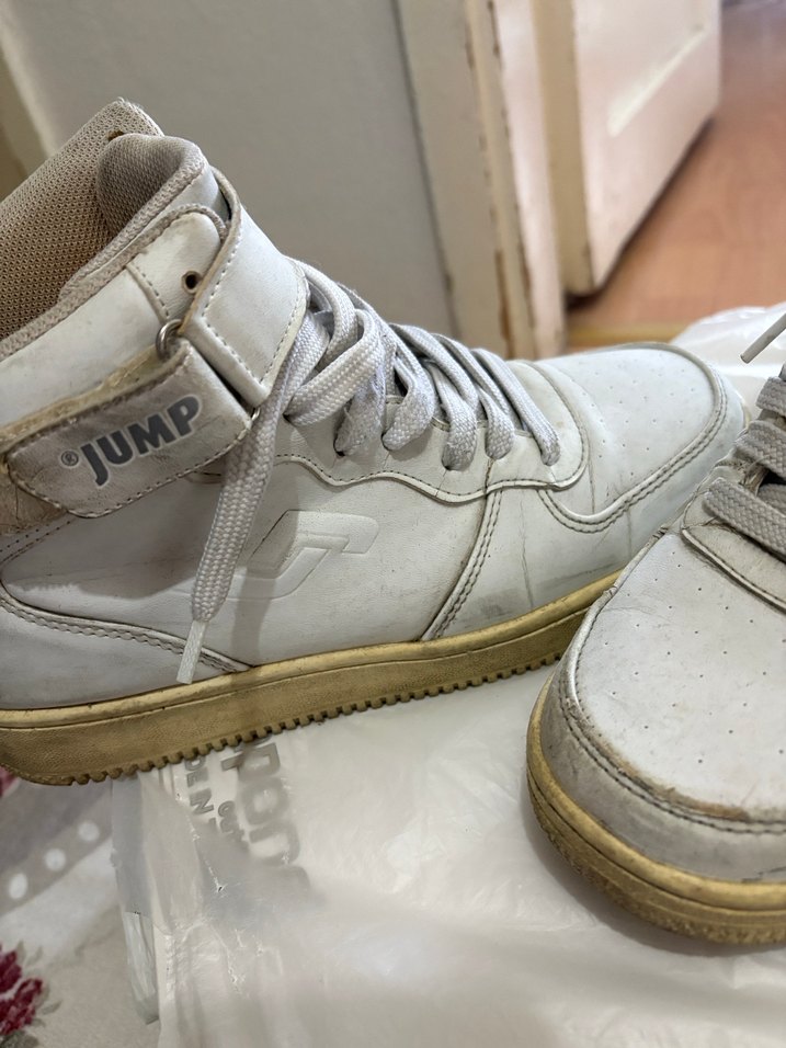 Beyaz Kadın Spor Ayakkabı Velcro Bantlı - Görsel 3