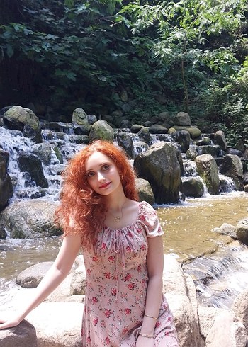 Pembe Bohem Midi Elbise Şeffaf Detaylı - Görsel 2