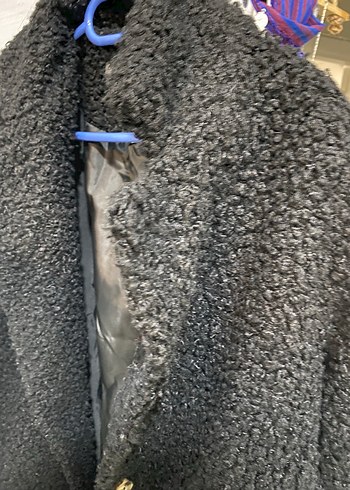 Siyah Buklet Kumaş Kaban - Görsel 2