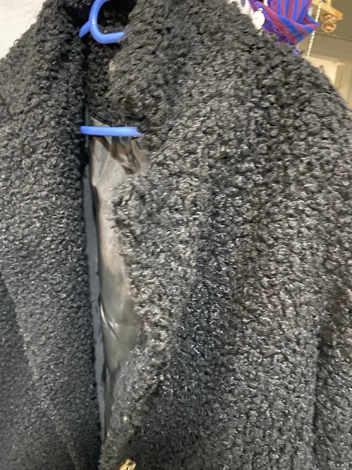 Siyah Buklet Kumaş Kaban - Görsel 2