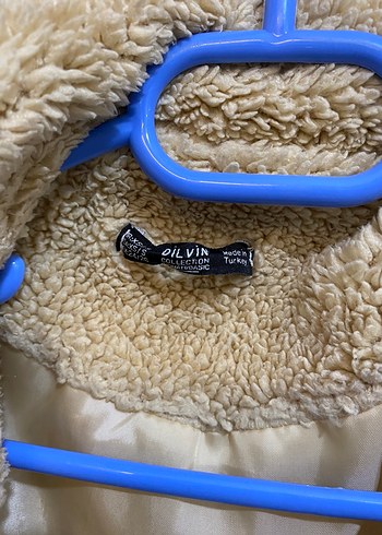 Bej Peluş Kadın Midi Kaban - Görsel 3