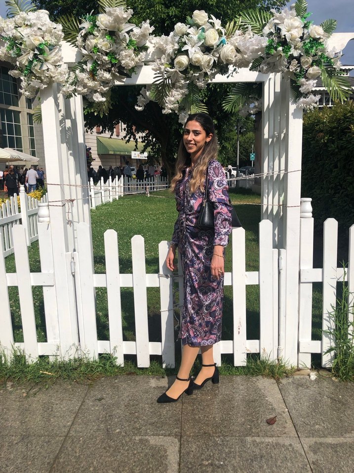 Bohem Tarzda Uzun Mor Bağlamalı Elbise - Görsel 2