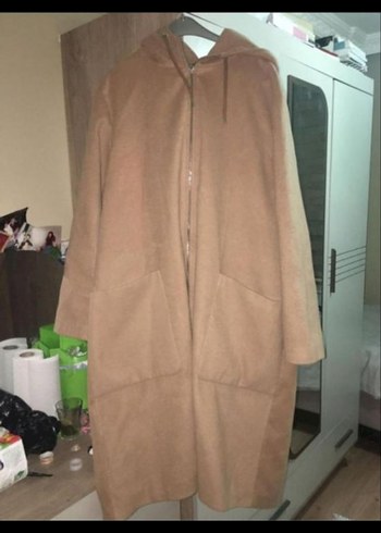 Bej Kadın Uzun Kaban - Görsel 3