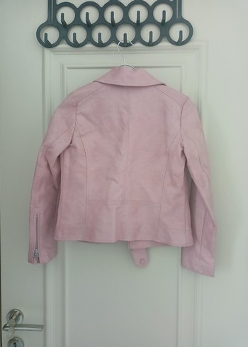 Defacto Pudra Pembe suni deri çocuk ceket 10-11 yaş 140+146 cm