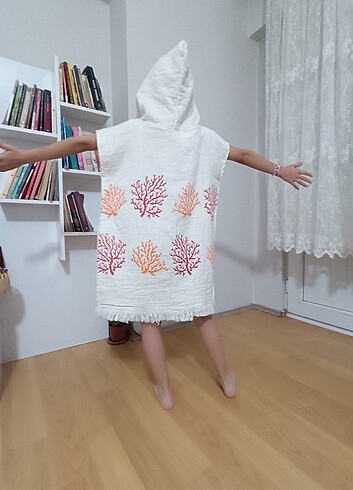 Diğer naturel organik müslin kumaş çocuk panço