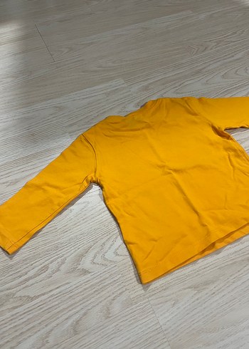 9-12 Ay Beden Sarı Uzun Kollu Galatasaray Baskılı Erkek Tişört