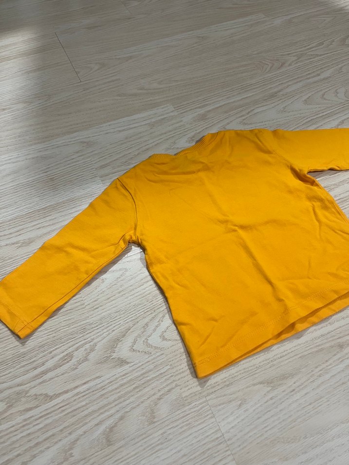 Sarı Uzun Kollu Galatasaray Baskılı Erkek Tişört - Görsel 2