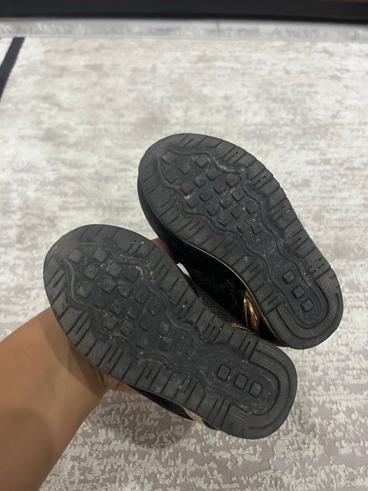 Kız Çocuk Siyah Yılan Desenli Sneaker - Görsel 4