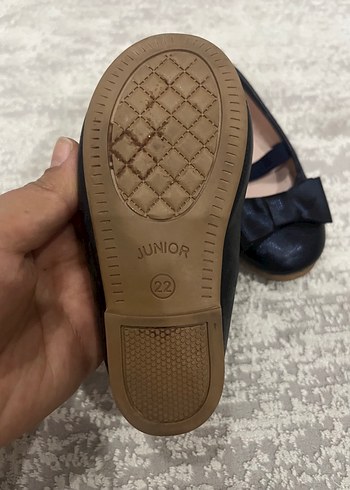 Kız Çocuk Koyu Mavi Yılan Desenli Babet - Görsel 4