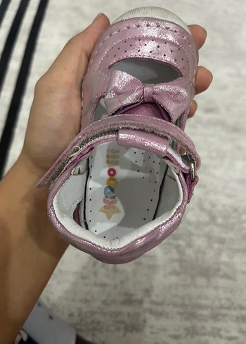 Pembe Fiyonklu Kız Bebek İlk Adım Ayakkabısı - Görsel 3