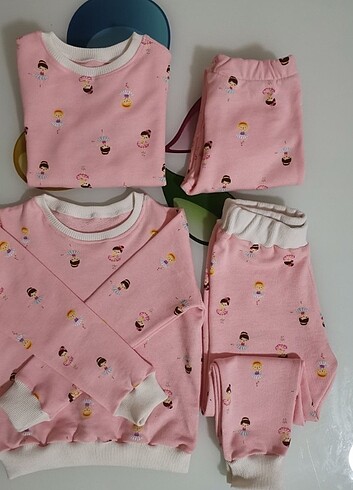 Diğer 0.5 yasa 2 iplik mevsimlik penye pijama takımı