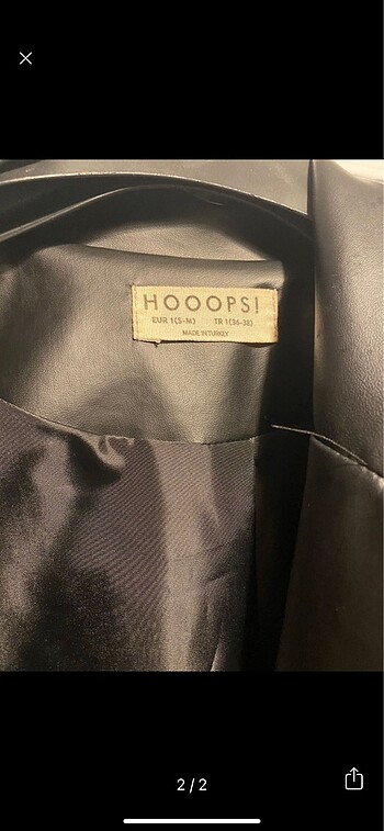 Diğer Hoopstore deri blazer ceket