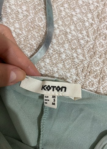 m Beden yeşil Renk Bej Bağlamalı Midi Bohem Kadın Elbise