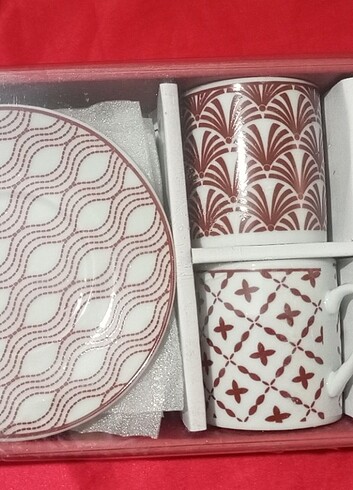 Bordo 6 li fincan takımı  - Görsel 2