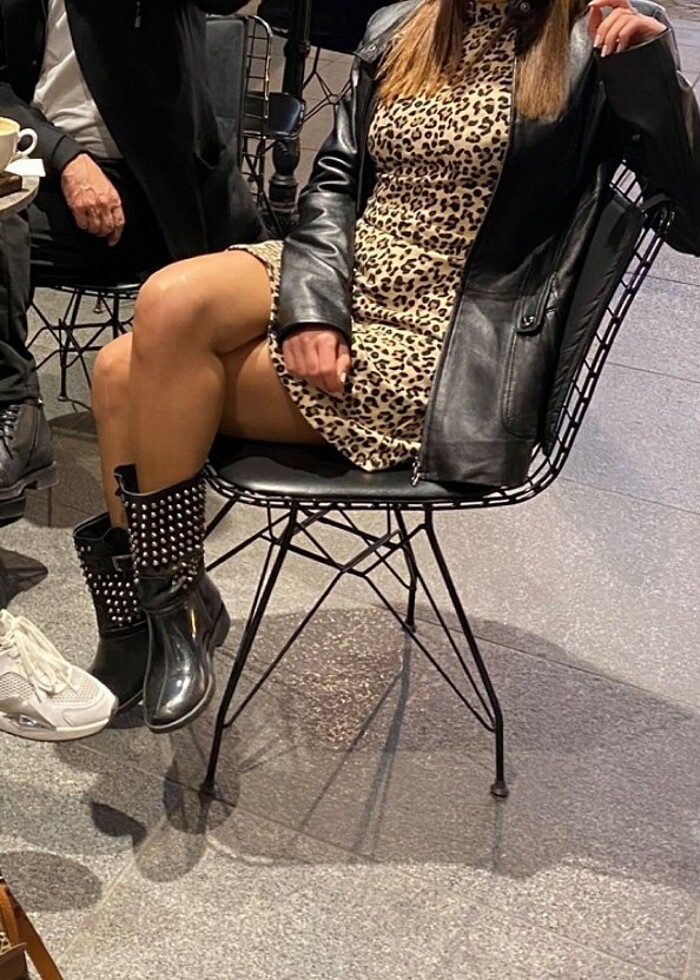 Zara markalı leopar elbise - Görsel 3