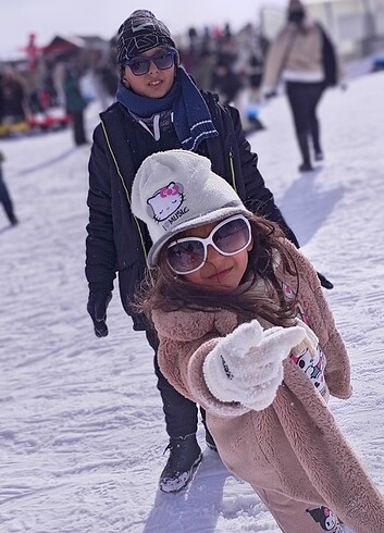 Kız çocuk bere eldiven takim hello kity - Görsel 3