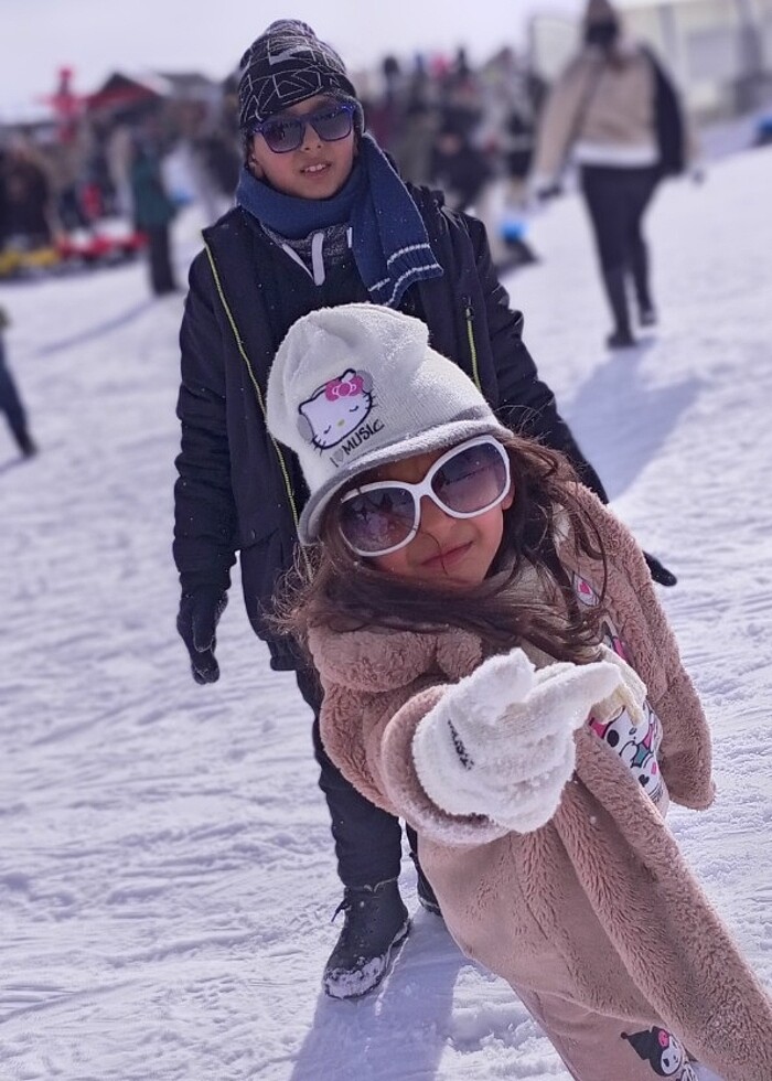 Kız çocuk bere eldiven takim hello kity - Görsel 3