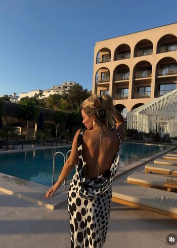 s Beden siyah Renk Puantiyeli zara elbise ZW collection