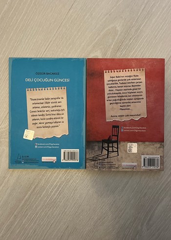 Özgür Bacaksız Kitap Seti: Mutsuz Çocuklar & Deli Çocuğun Günces - Görsel 2