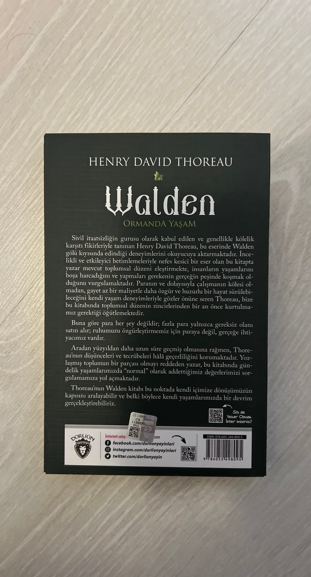 Walden Ormanda Yaşam - Henry David Thoreau - Görsel 2