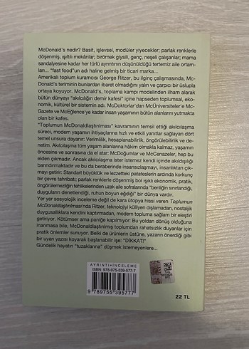 Toplumun McDonaldlaştırılması - George Ritzer - Görsel 2