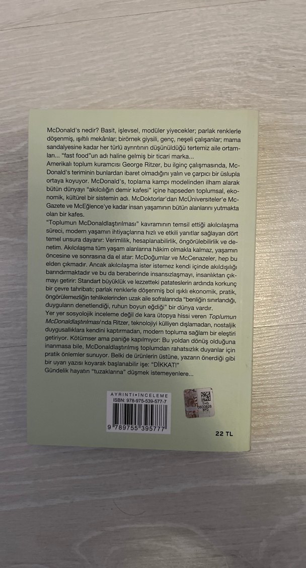 Toplumun McDonaldlaştırılması - George Ritzer - Görsel 2