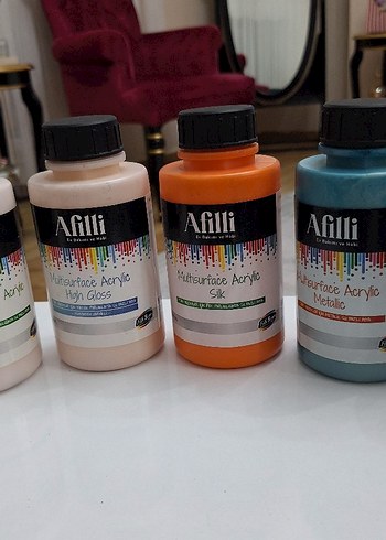 Afilli Çok Yüzeyli Akrilik Boya Seti