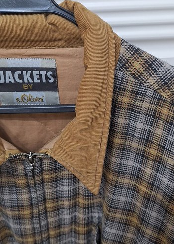 Erkek Kahverengi Kareli Fermuarlı Ceket - Görsel 11