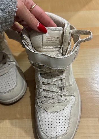 Krem rengi zara spor ayakkabı - Görsel 3