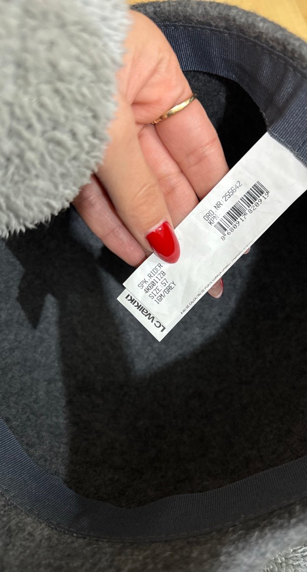 Gri Kadın şapka - Görsel 3