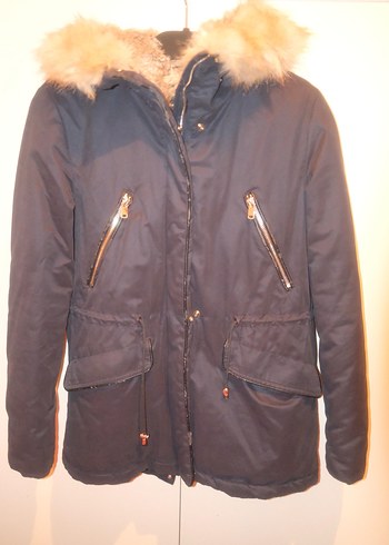 Kürklü Kapüşonlu Kadın Kışlık Mont - Görsel 5