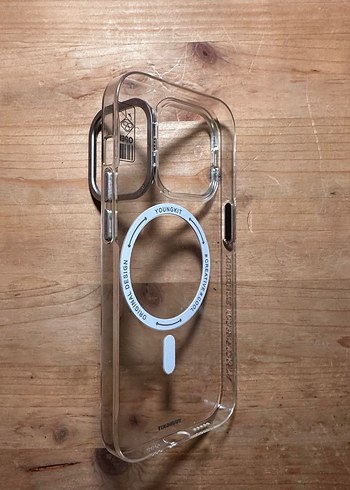 Youngkit Apple iPhone 14 Pro Şeffaf Kılıf Standlı - Görsel 2