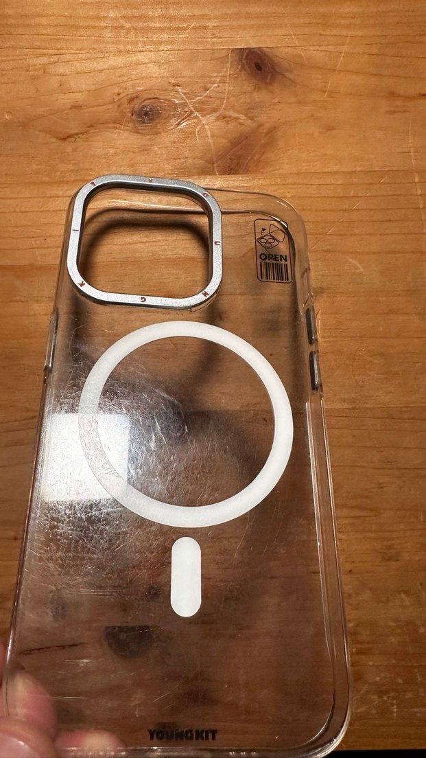 Youngkit Apple iPhone 14 Pro Şeffaf Kılıf Standlı - Görsel 3