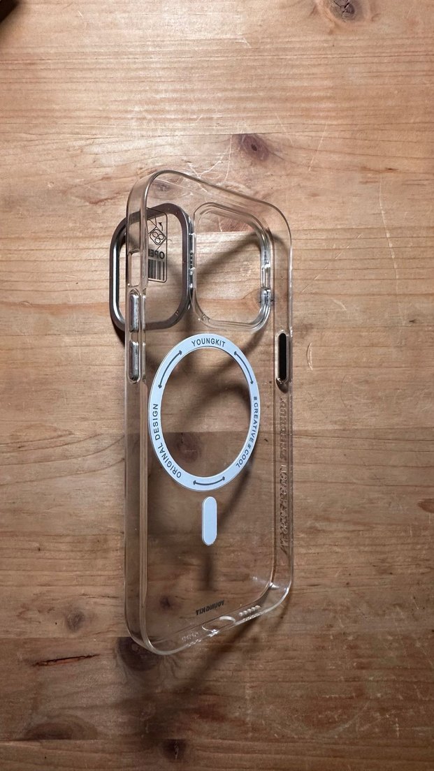 Youngkit Apple iPhone 14 Pro Şeffaf Kılıf Standlı - Görsel 2