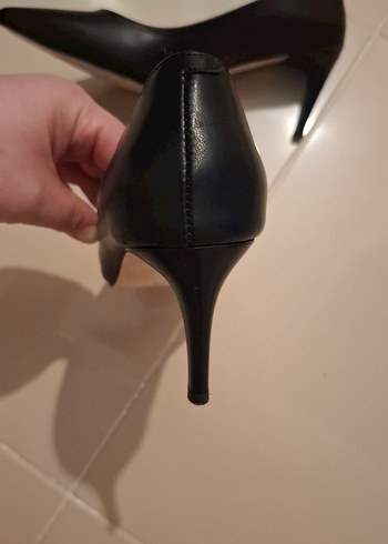 Siyah Stiletto Topuklu Kadın Ayakkabı - Görsel 4