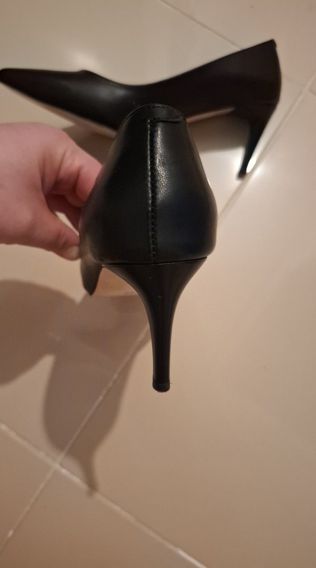 Siyah Stiletto Topuklu Kadın Ayakkabı - Görsel 4