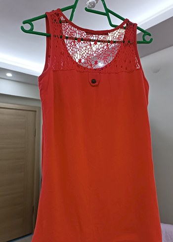 LC Waikiki Kırmızı Dantelli Mini Bohem Kadın Atlet