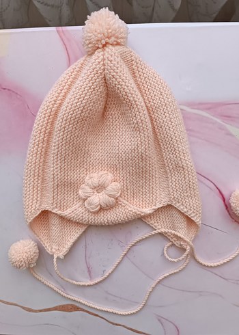 Pembe Örgü Çocuk Bere - Görsel 3