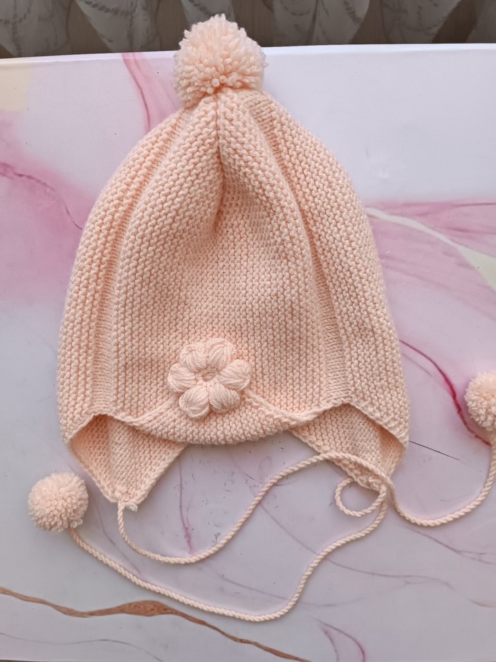 Pembe Örgü Çocuk Bere - Görsel 3