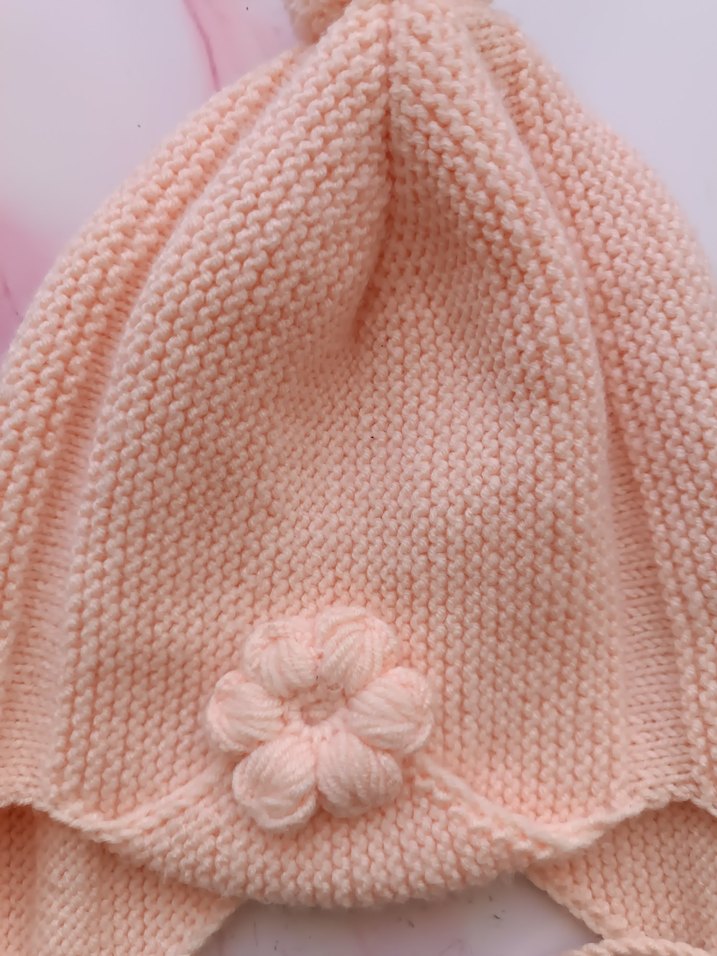 Pembe Örgü Çocuk Bere - Görsel 2