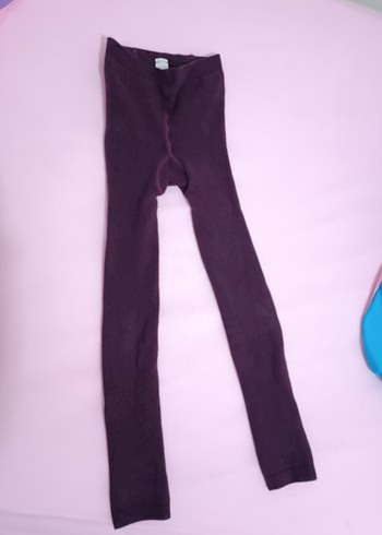 Kız Çocuk Mor Triko Tayt - Görsel 7