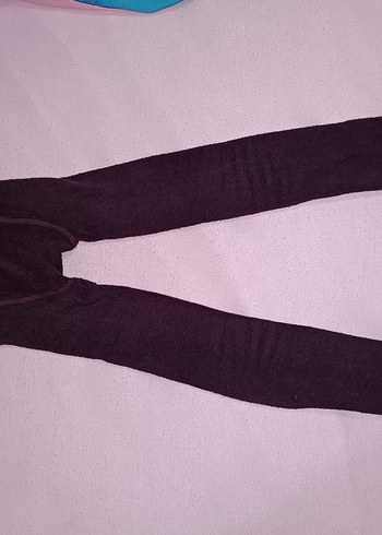 Kız Çocuk Mor Triko Tayt - Görsel 4