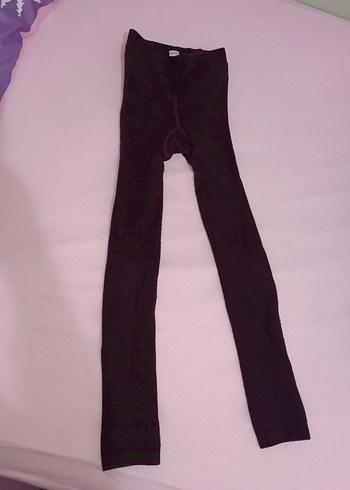 Kız Çocuk Mor Triko Tayt - Görsel 3