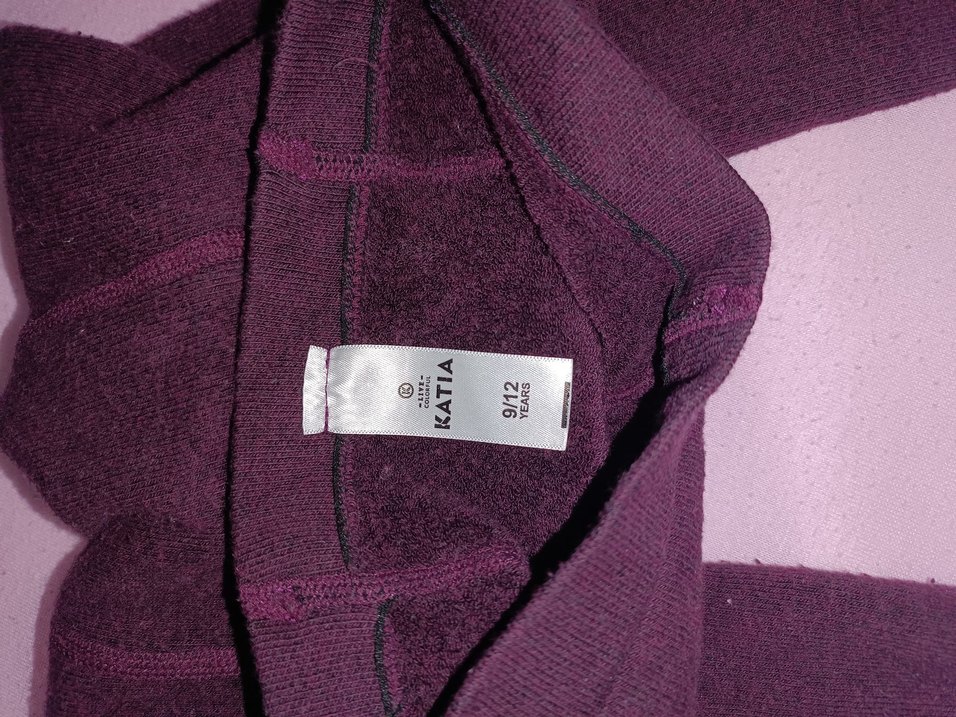 Kız Çocuk Mor Triko Tayt - Görsel 5