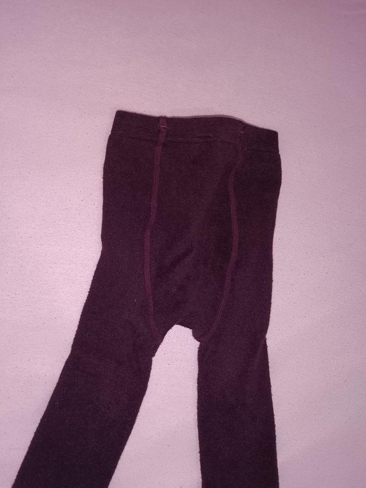 Kız Çocuk Mor Triko Tayt - Görsel 2