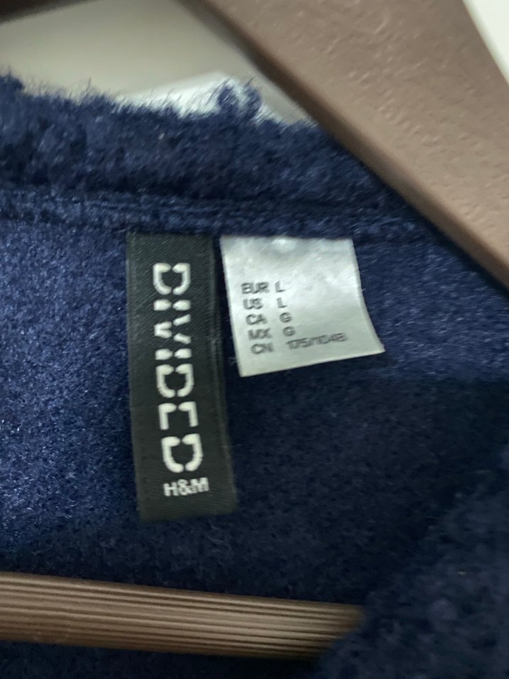 Düğmeli Koyu Mavi Kadın Polar Ceket - Görsel 2