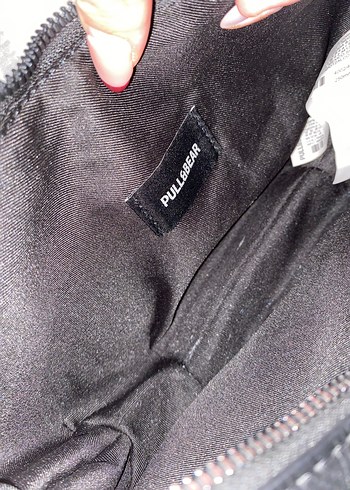 Siyah Deri Fermuarlı Minimalist Kadın Çantası - Görsel 2